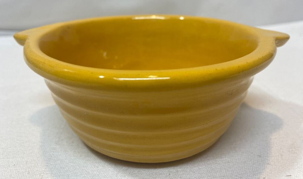 Vintage Bauer Yellow 4" Individual Baker Open Ring Ware